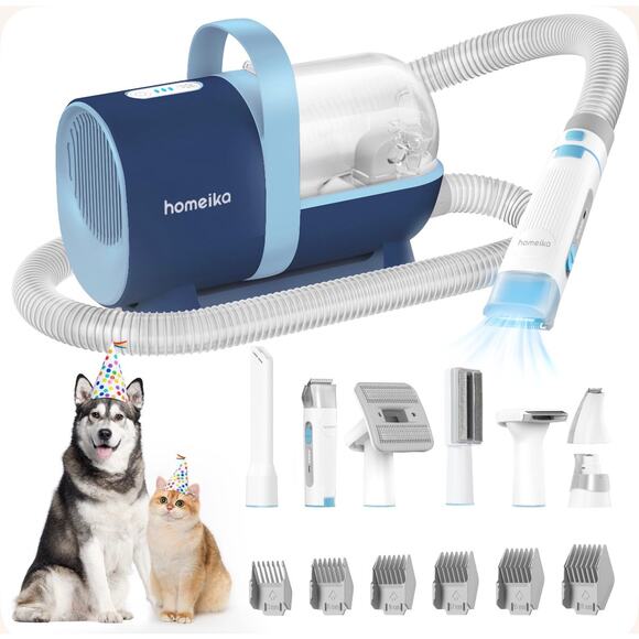 Pet Grooming Vacuum Kit, 3L | 5 Tools & Combs | Quiet Hair Remover System SEALED - Picture 1 of 10